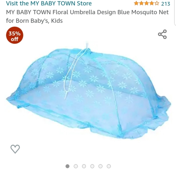 4️⃣9️⃣9️⃣floral umbrella design blue mosquito net for born baby,kids
